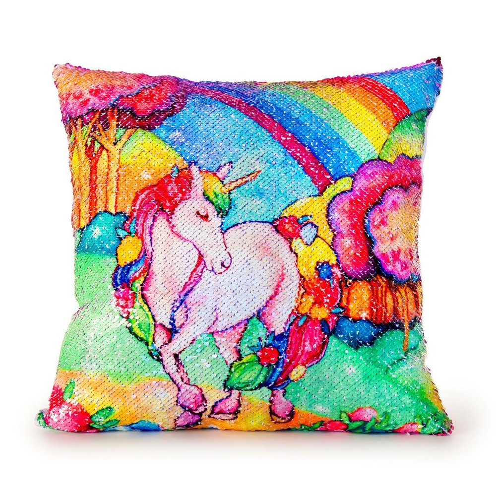 Brand New Unicorn sequins pillow
